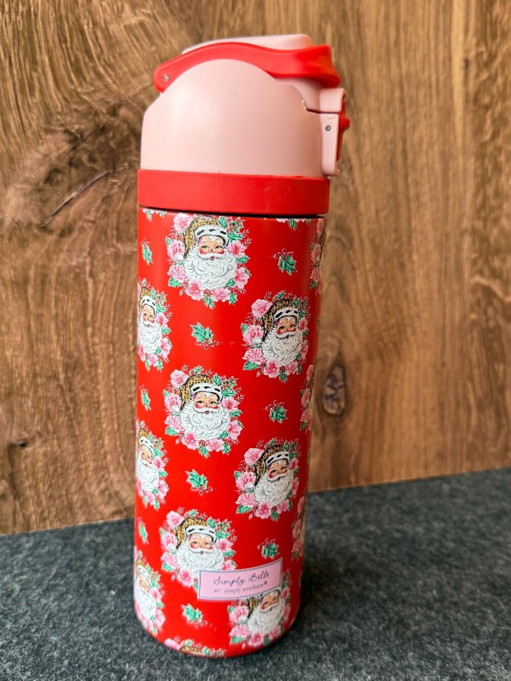 Simply Belle Simply Southern Christmas Santa 24oz Water Bottle